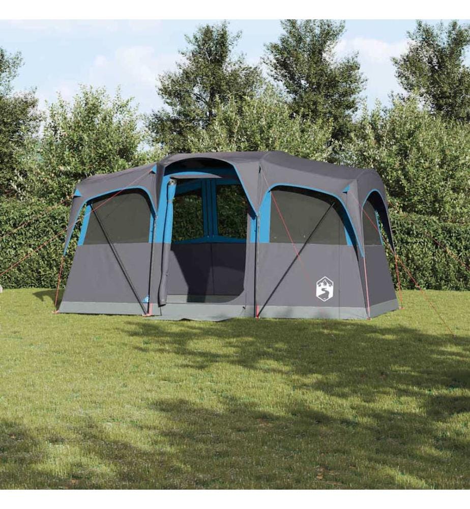 Tente familiale avec toit Bleu et gris 435 x 255 x 216 cm