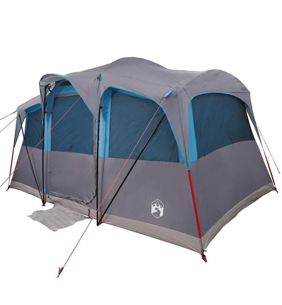 Tente familiale avec toit Bleu et gris 435 x 255 x 216 cm