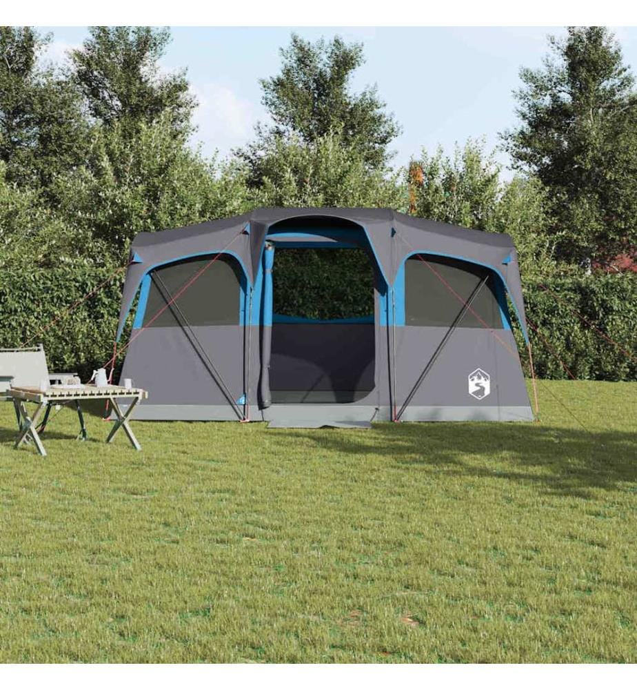 Tente familiale avec toit Bleu et gris 435 x 255 x 216 cm