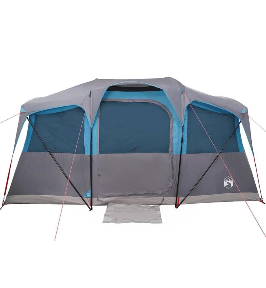 Tente familiale avec toit Bleu et gris 435 x 255 x 216 cm