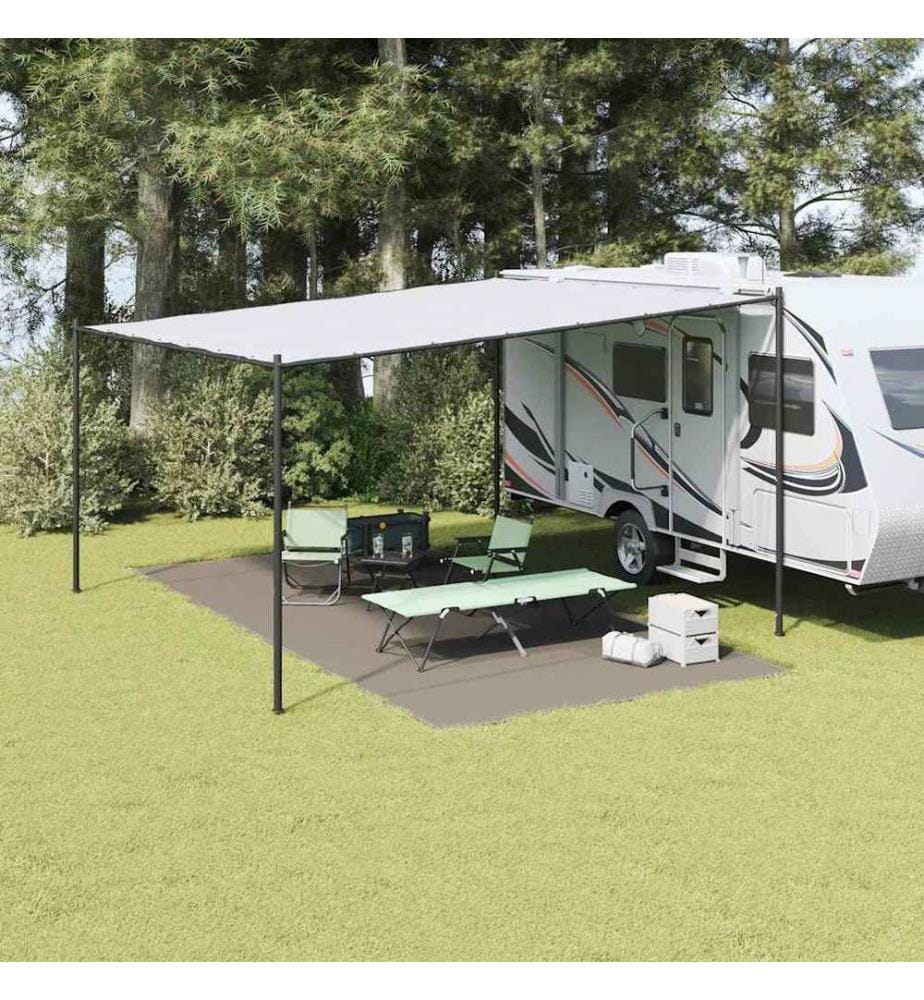 Tapis de tente Gris clair 600 × 300 cm Polyéthylène