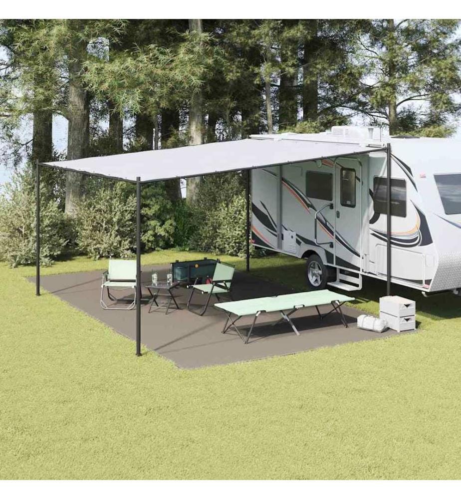 Tapis de tente Gris clair 700 x 400 cm Polyéthylène