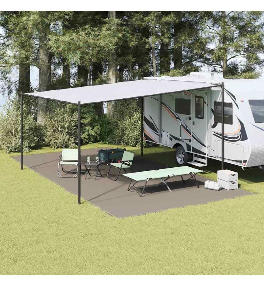 Tapis de tente Gris clair 800 x 400 cm Polyéthylène