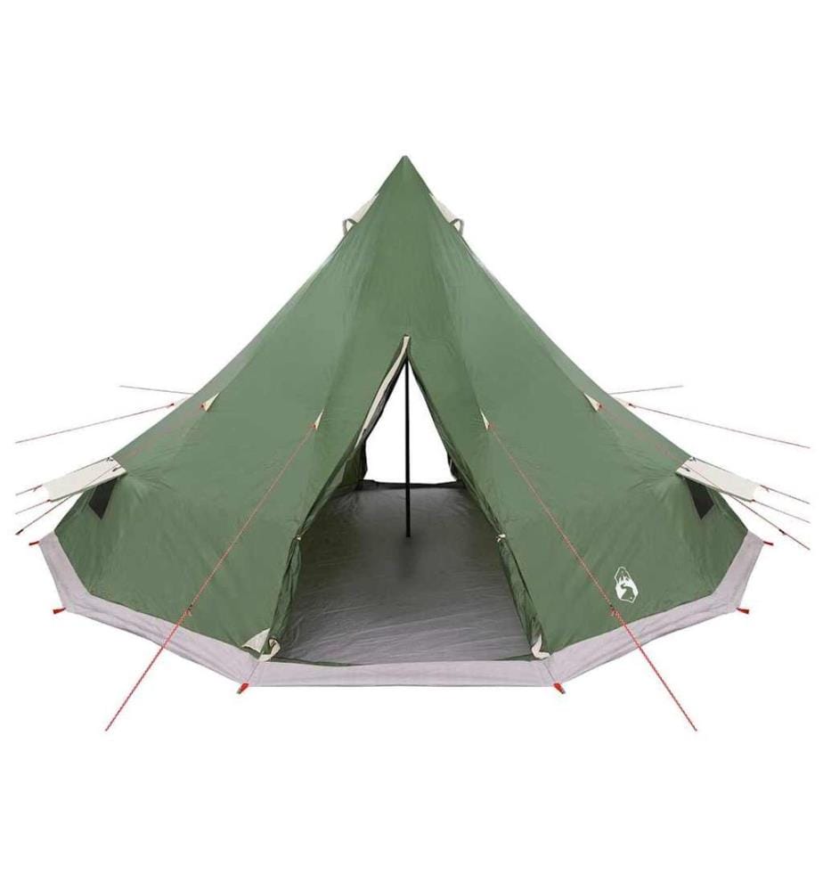 Tipi Zelt mit Dach mit Speicher Grün 560 x 560 x 300 cm Taft