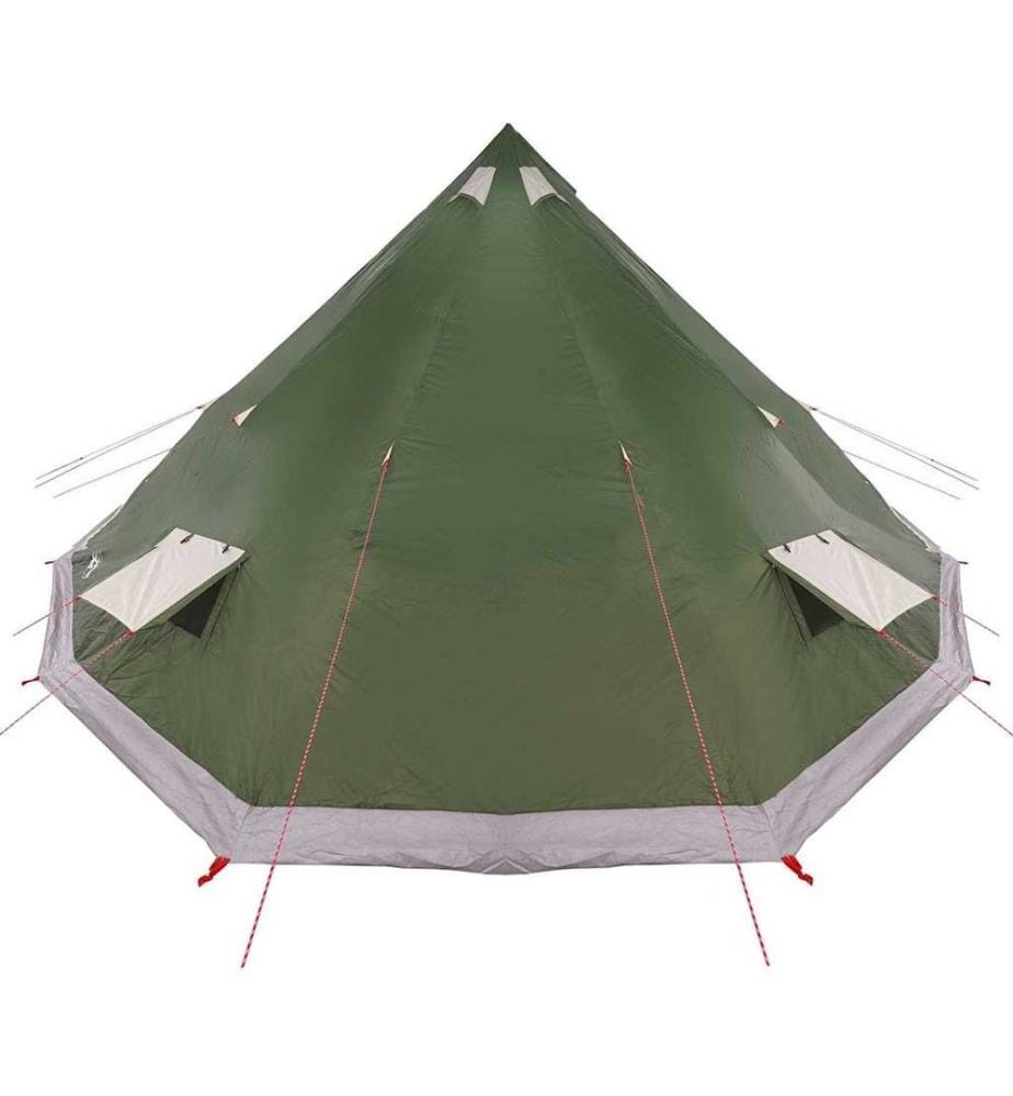 Tipi Zelt mit Dach mit Speicher Grün 560 x 560 x 300 cm Taft