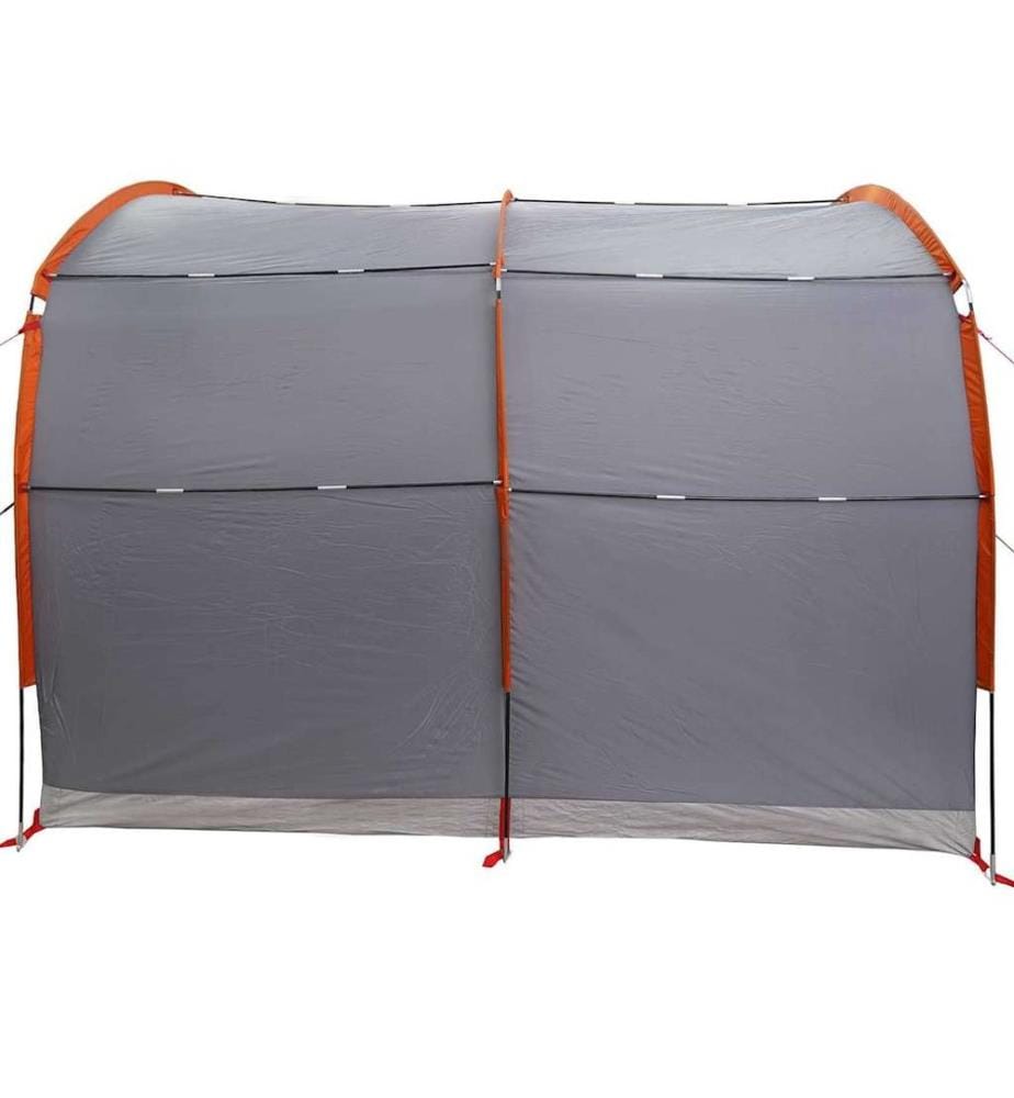 Zelt mit Dach Grau und Orange 268 x 240 x 191 cm Polyester