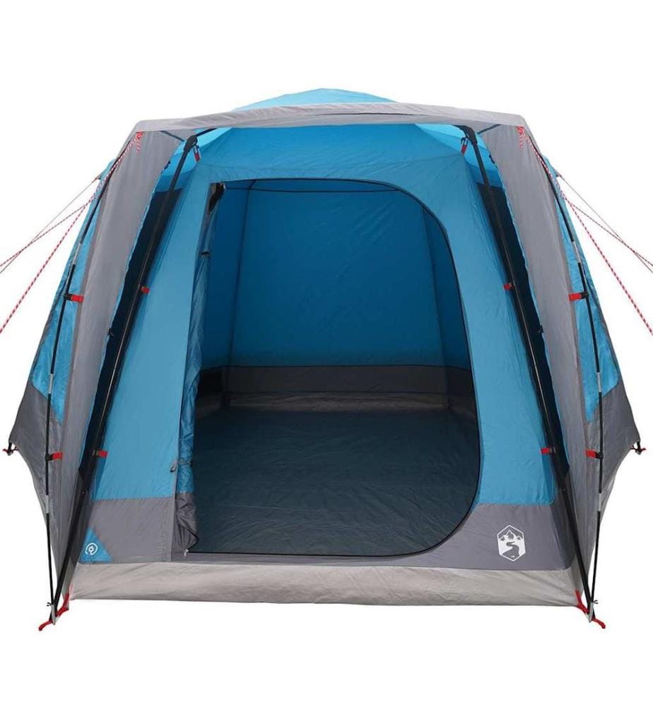 Campingzelt Hütte mit Dach Blau 420 x 420 x 227 cm Polyester