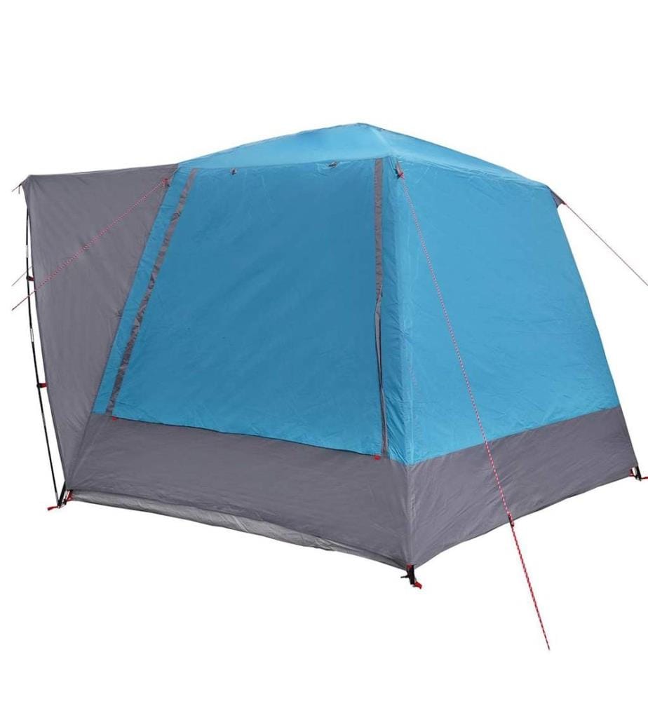 Campingzelt Hütte mit Dach Blau 420 x 420 x 227 cm Polyester