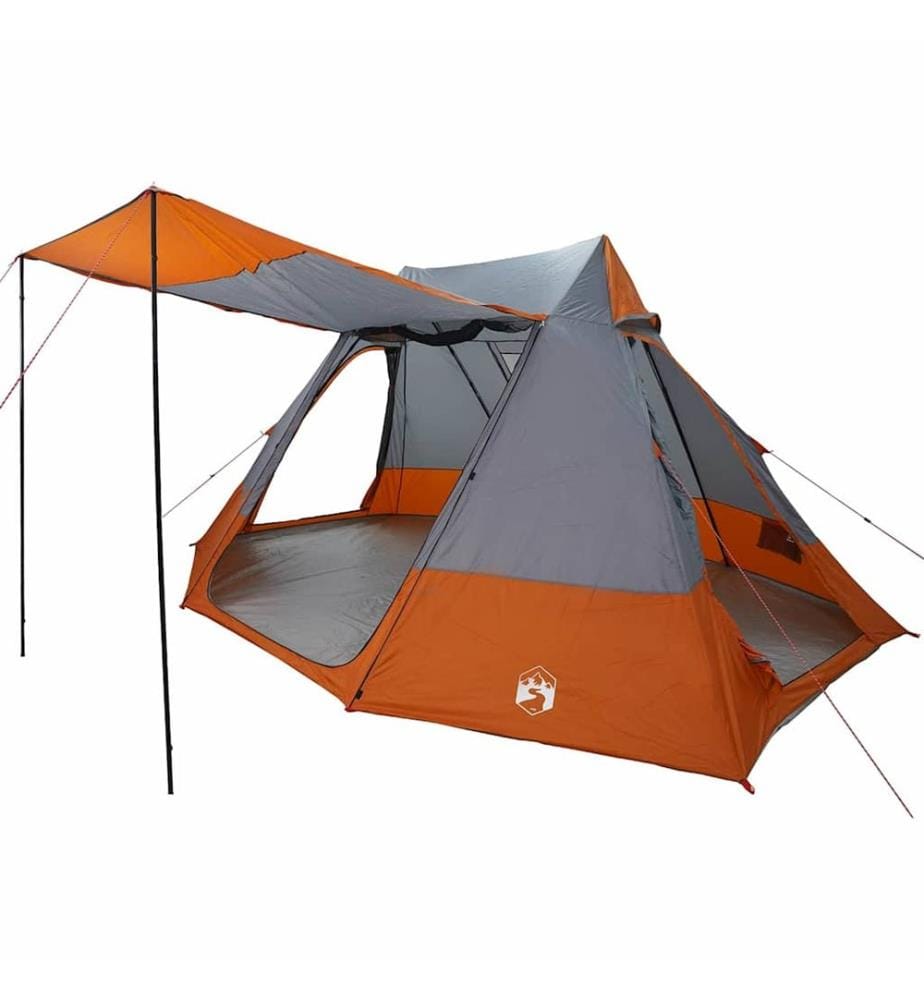 Campingzelt mit Dach Grau und Orange 482 x 360 x 227 cm Taft