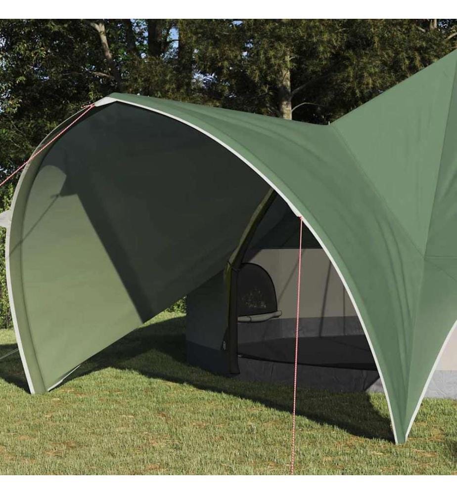 Teepee Zelt für 9 Personen Grün und Grau 502 x 502 x 297 cm