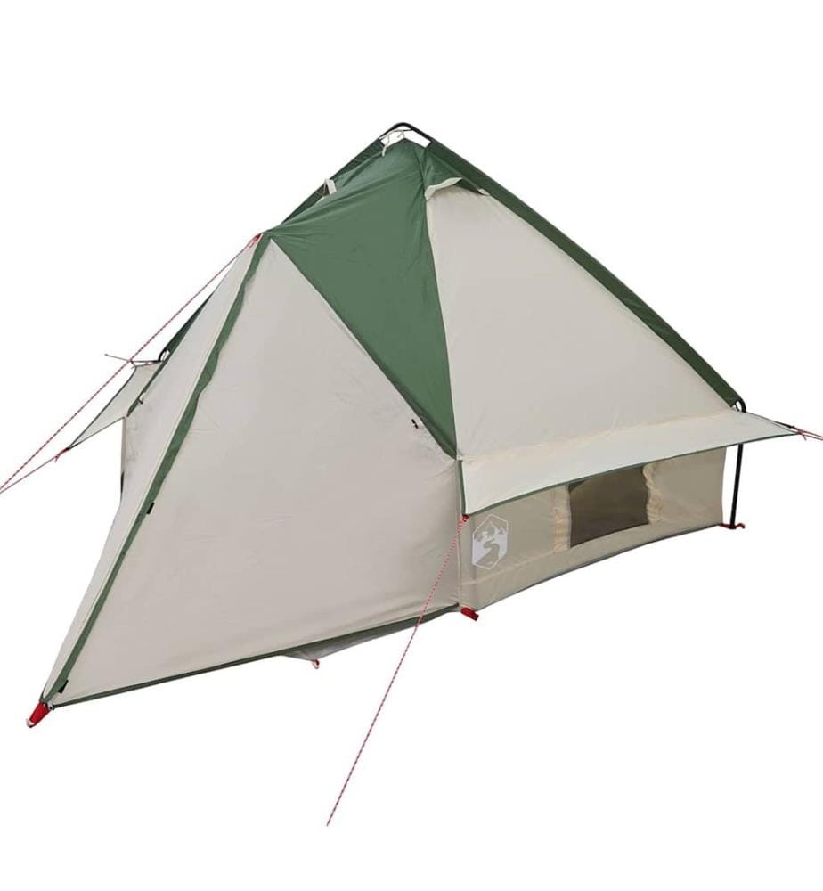 Teepee Zelt für 4 Personen Grün und Grau 388 x 320 x 169 cm