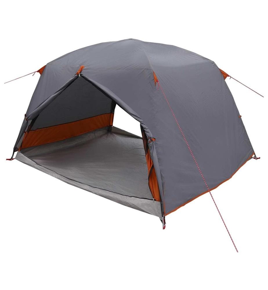 Trekkingzelt Grau und Orange 2-Personen