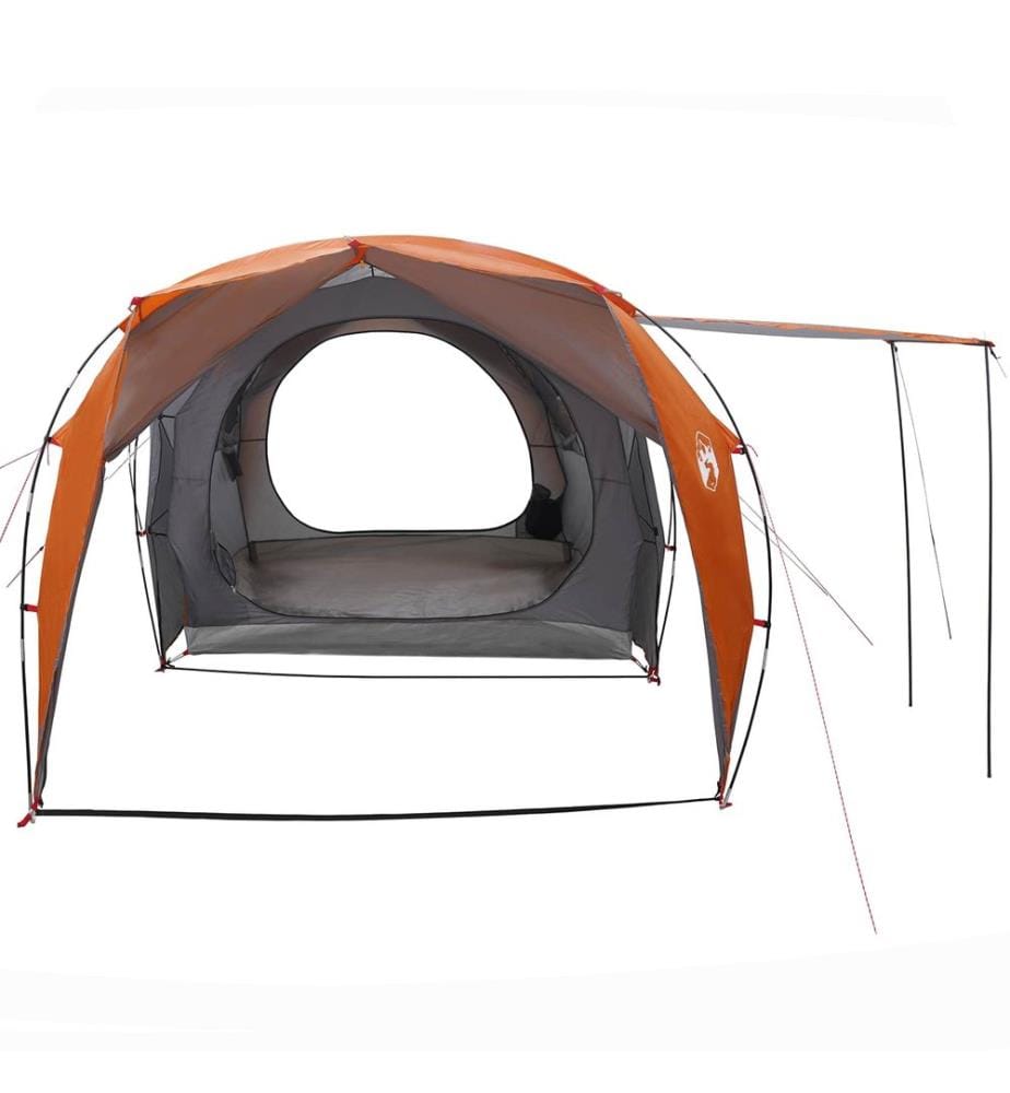 Tunnelzelt Grau und Orange 562 x 265 x 216 cm