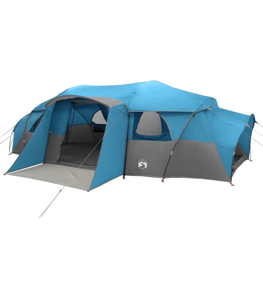 Tente familiale avec auvent imperméable Bleu 18-Personnes
