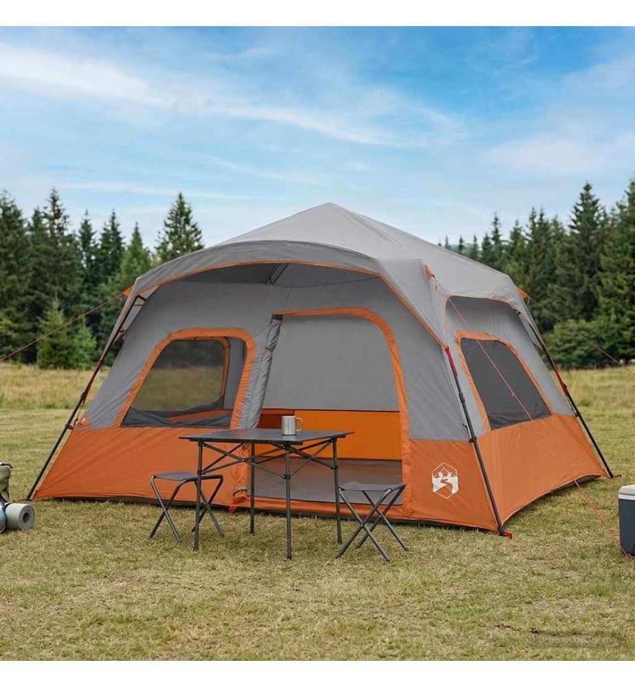 Sofort Zelt Grau und Orange 340 x 280 x 190 cm