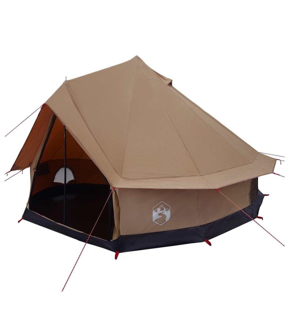 Tente familiale Marron 8 personnes Polycoton