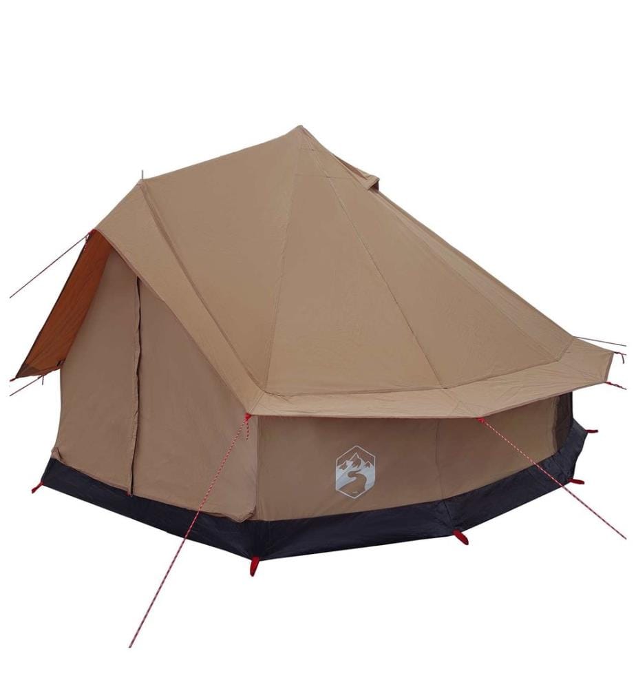 Tente familiale Marron 8 personnes Polycoton