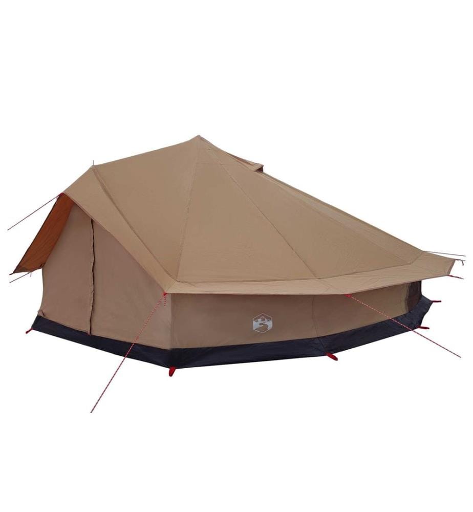 Tente familiale Marron 12-Personnes Polycoton