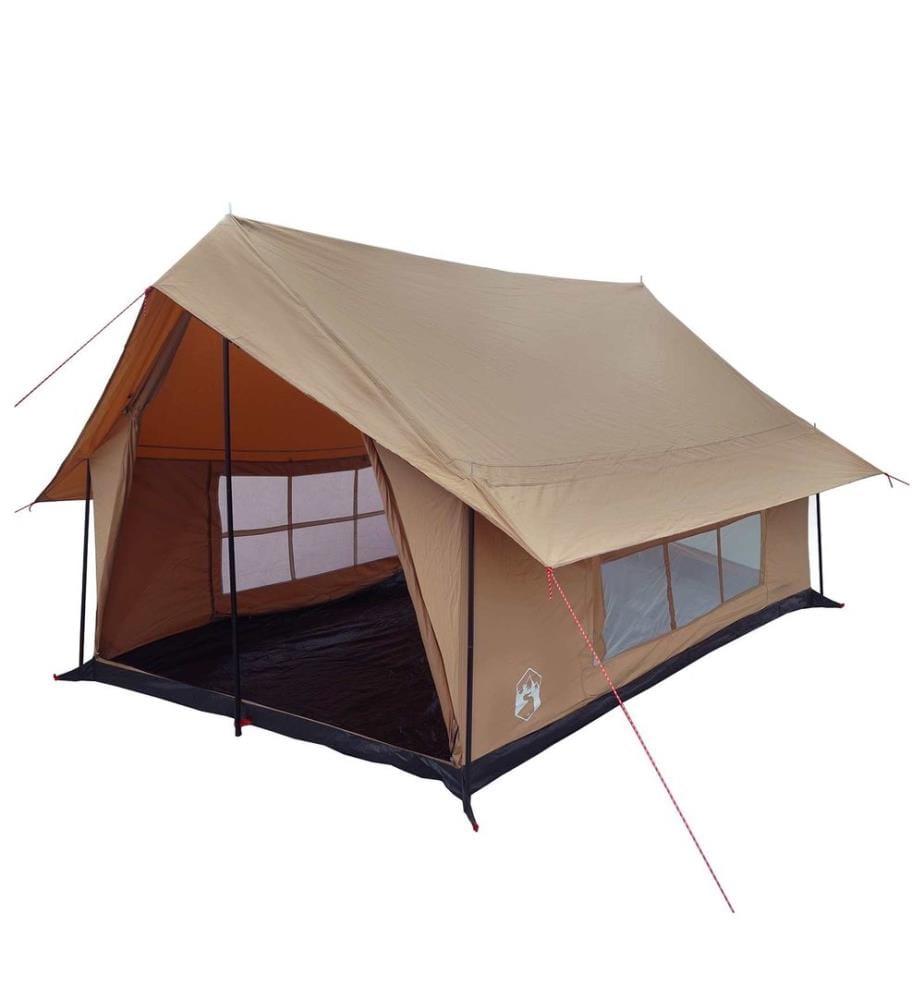 Tente Cabane Marron 340 x 246 x 210 cm Polycoton