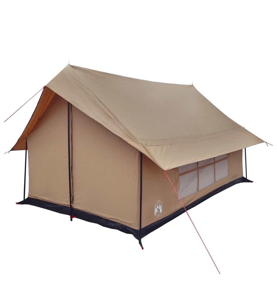 Tente Cabane Marron 340 x 246 x 210 cm Polycoton