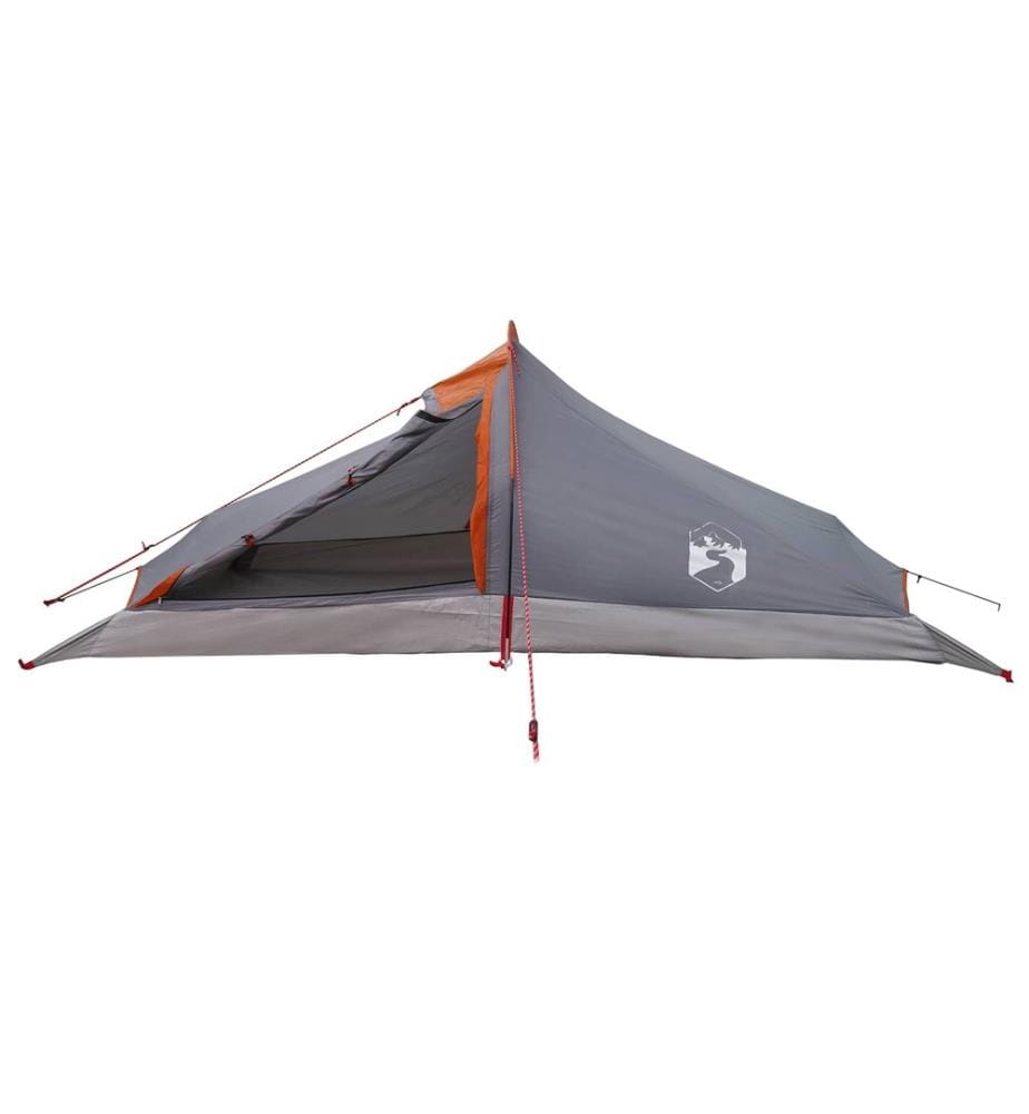Trekkingzelt Grau und Orange 2-Personen