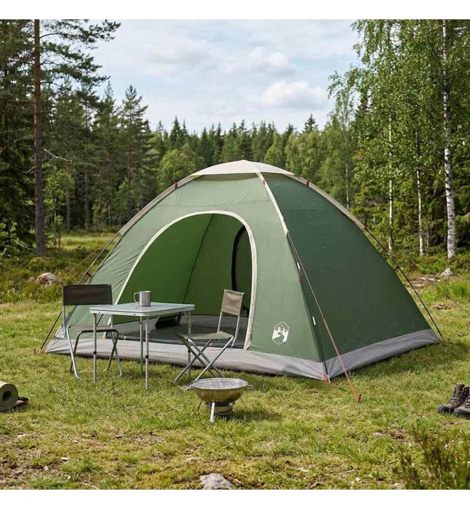 Tente de camping avec toit avec évent Vert 335 x 275 x 180 cm