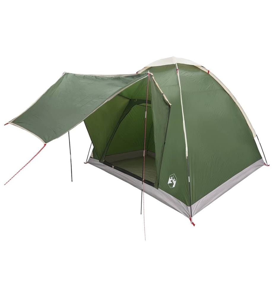 Tente de camping avec toit Vert 2 personnes Polyester et Acier