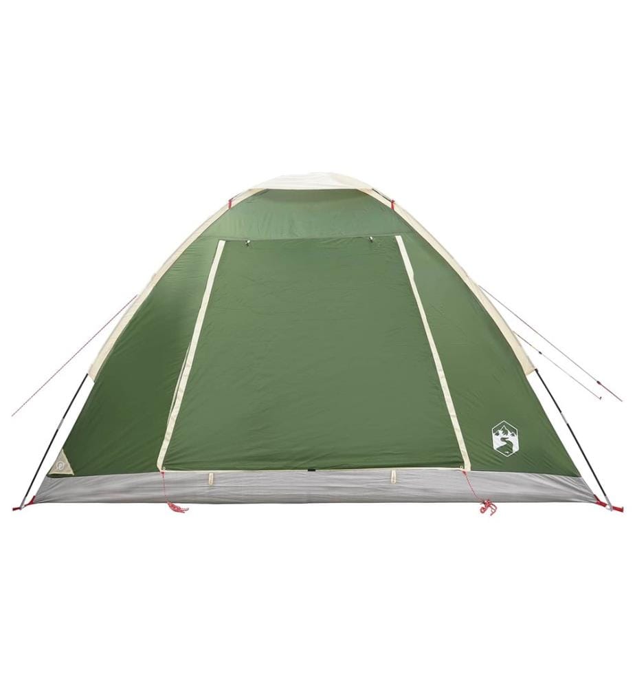 Tente de camping avec toit Vert 4 personnes Polyester et Acier