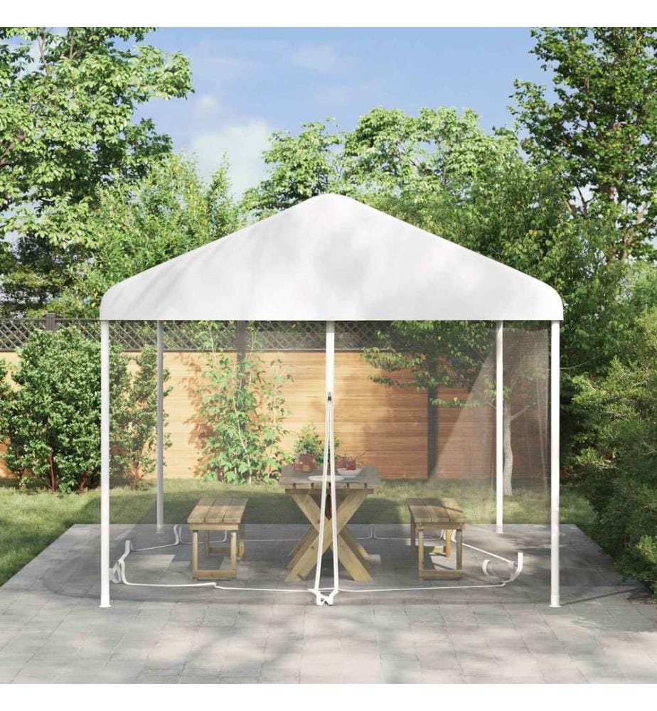 Moskito-Netz für Pavillon 220 Mesh Weiss 3,6 x 3,6 x 2 cm