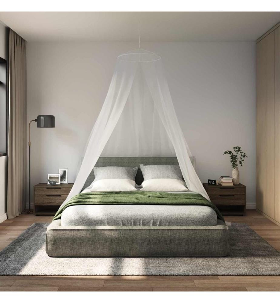Moskito-Netz für das Bett 3 pcs 156 Mesh Weiss ?56 x 220 cm
