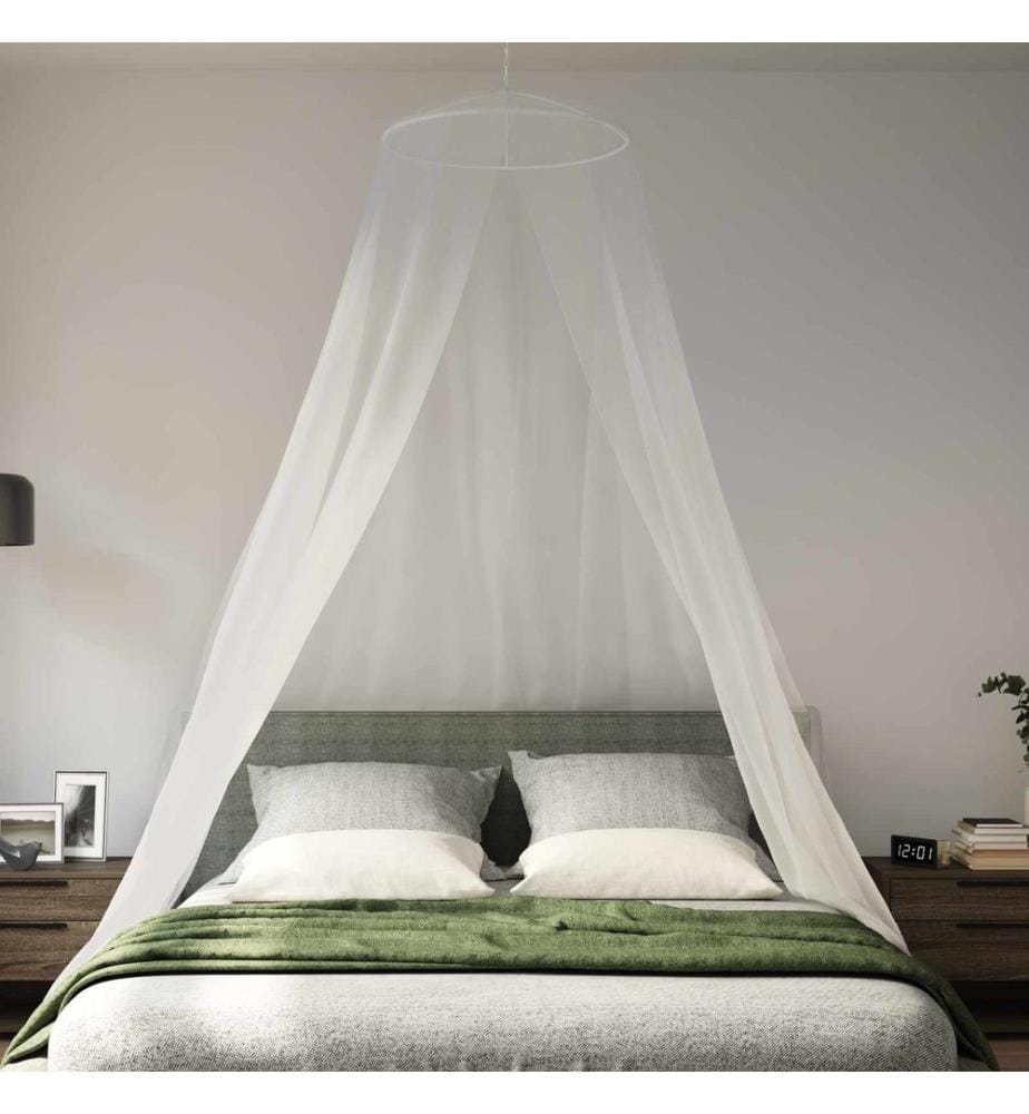 Moskito-Netz für das Bett 3 pcs 156 Mesh Weiss ?56 x 220 cm