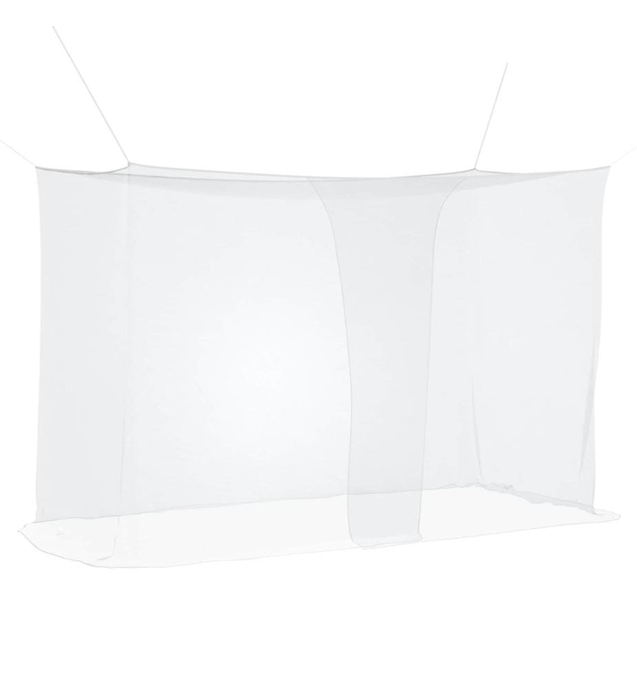 Filet anti-moustiques pour lit 156 mailles 3 pcs Blanc