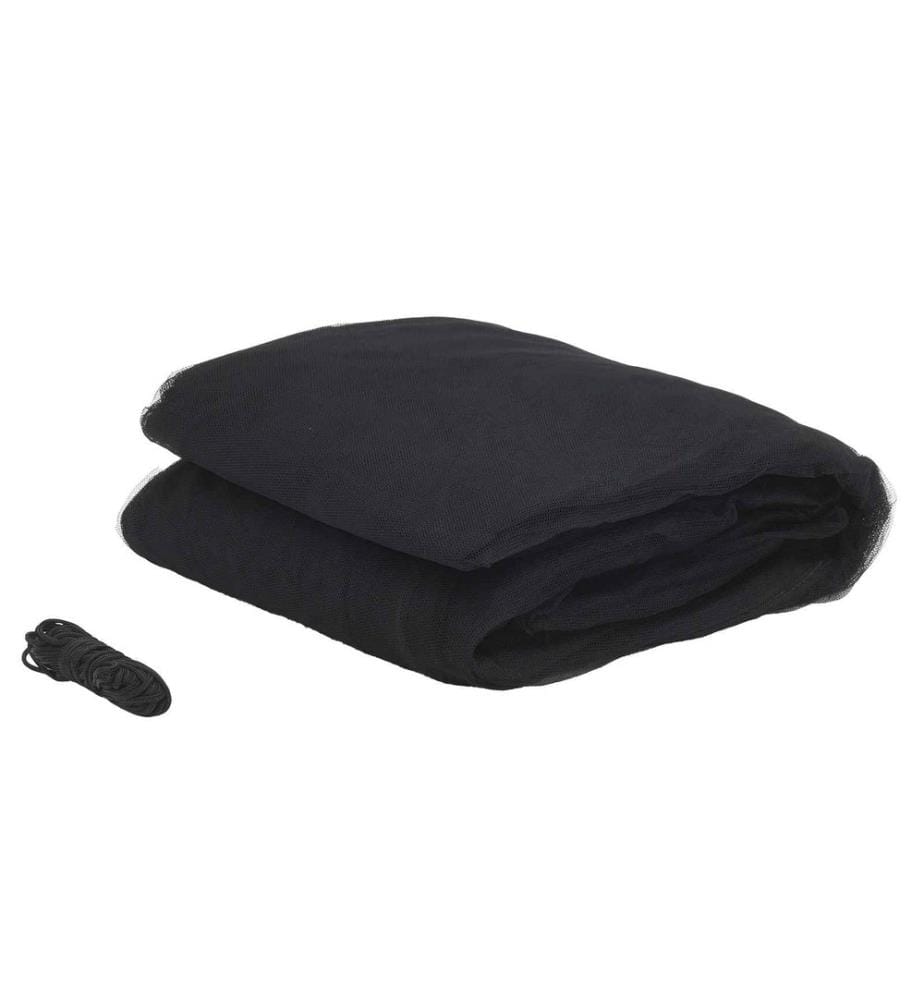 Ciel de lit anti-moustiques 156 mesh Noir ?56 x 220 cm