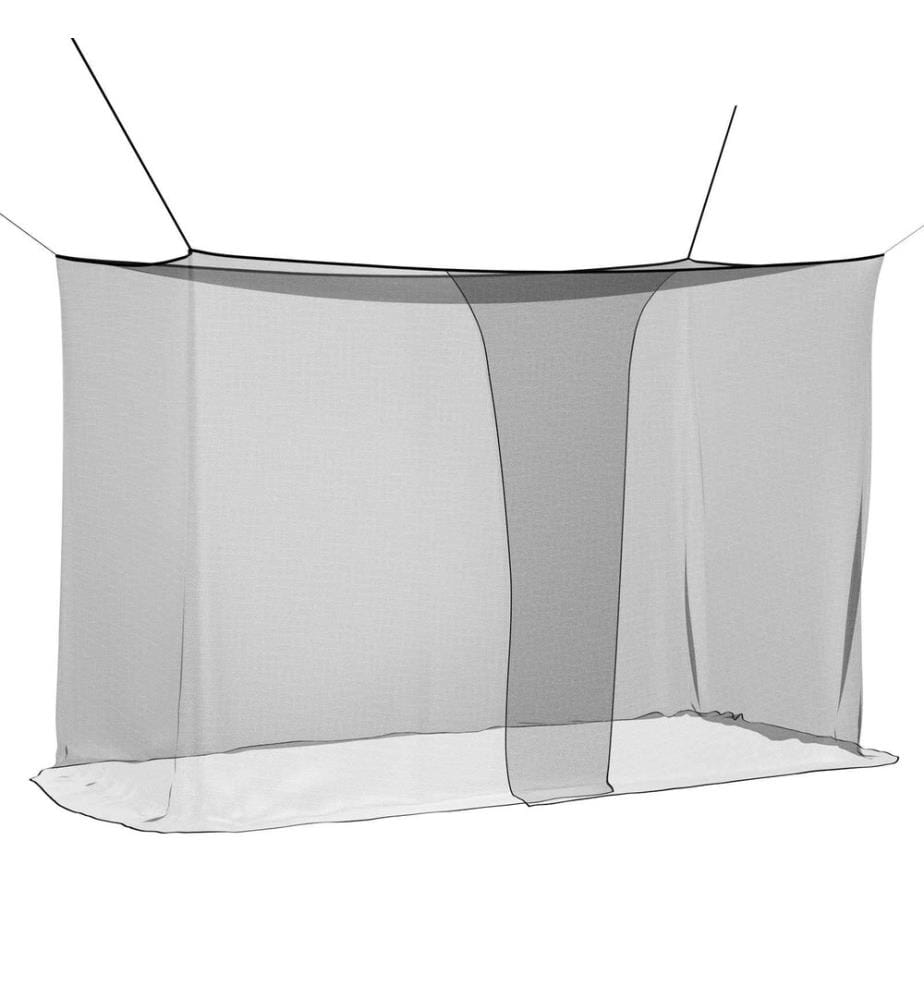 Filet anti-moustiques pour lit 156 mailles 3 pcs Noir Polyester