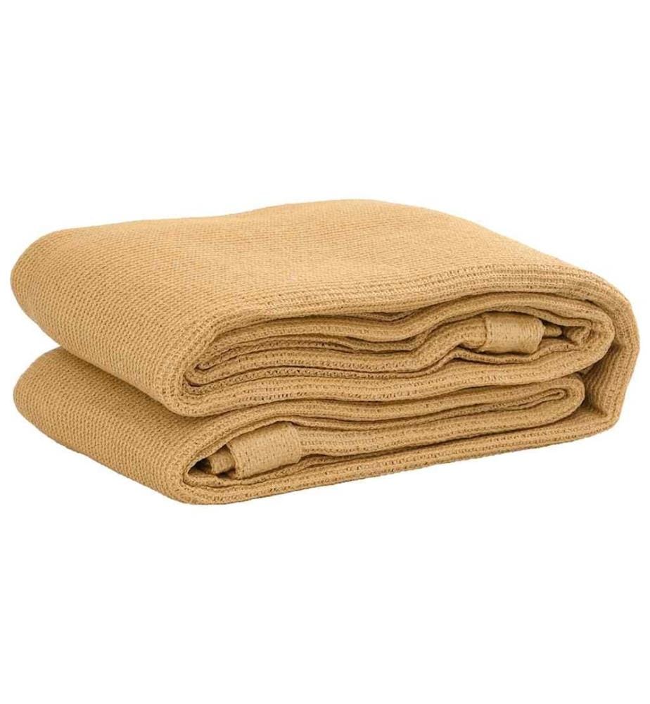 Zeltteppich Sandfarbe 250x400 cm HDPE