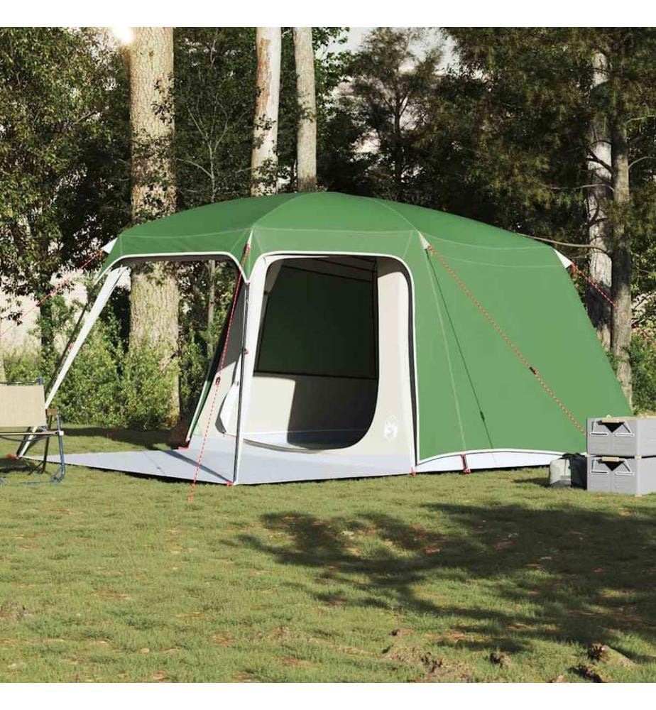 Campingzelt mit Vorzelt 5 Personen Grün Wasserdicht