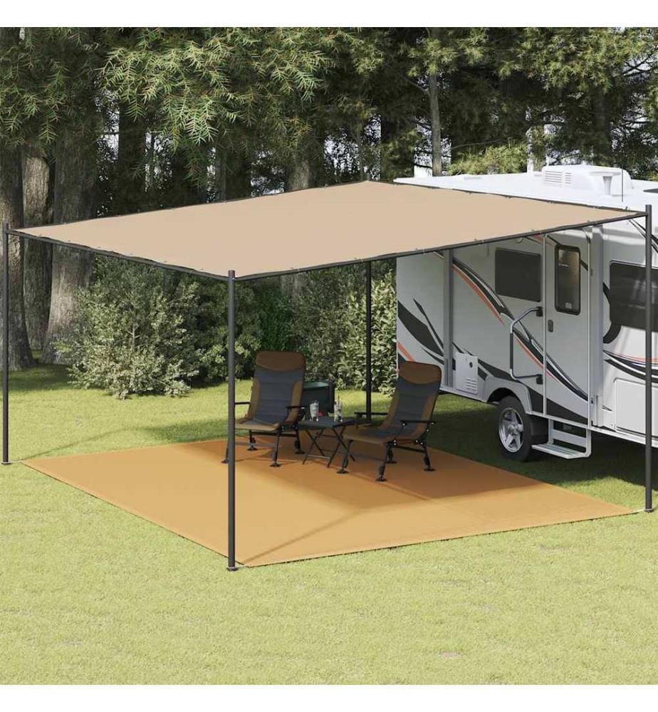 Tapis de tente sable 400x500 cm PEHD
