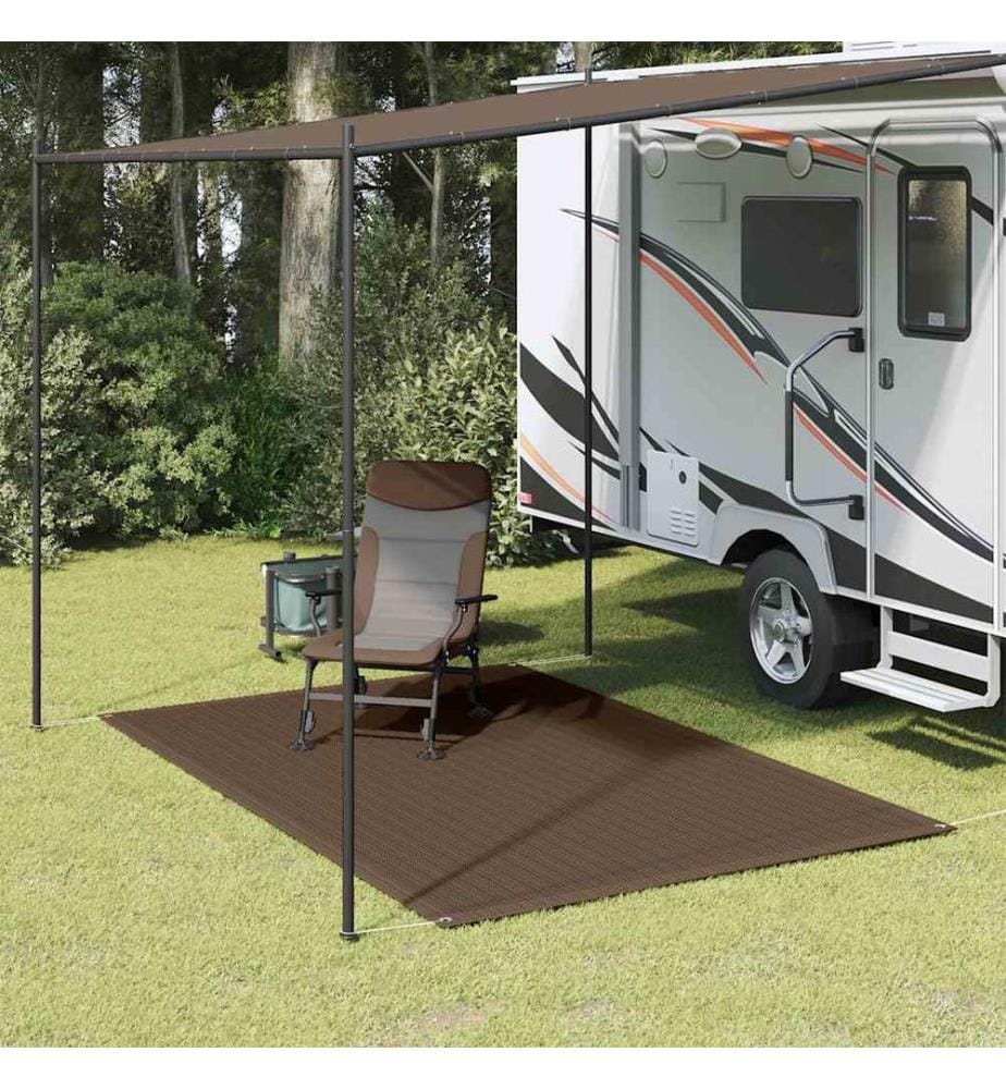 Tapis de tente 250x350 cm Marron
