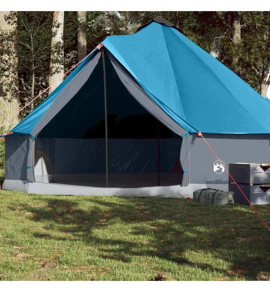 Tente familiale tipi 8 personnes bleu imperméable