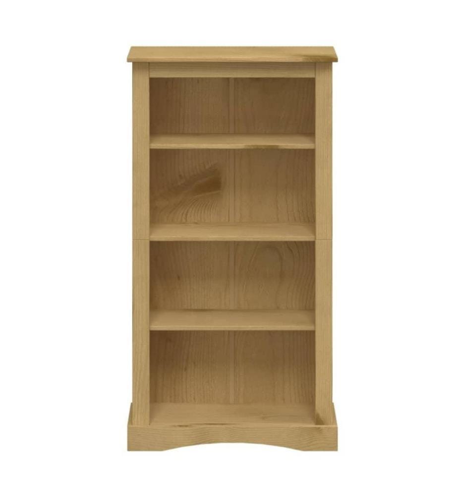 Bücherschrank 4 Fächer Mexiko-Stil Kiefernholz 81x29x150 cm