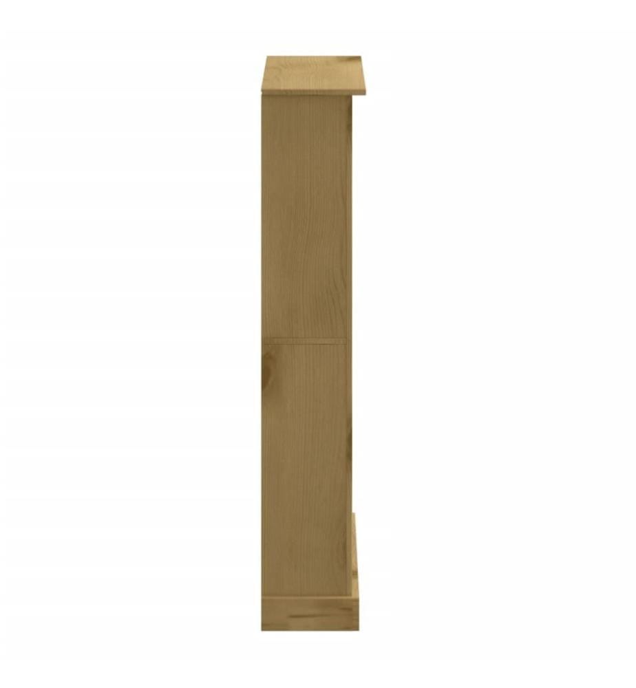 Bücherschrank 4 Fächer Mexiko-Stil Kiefernholz 81x29x150 cm
