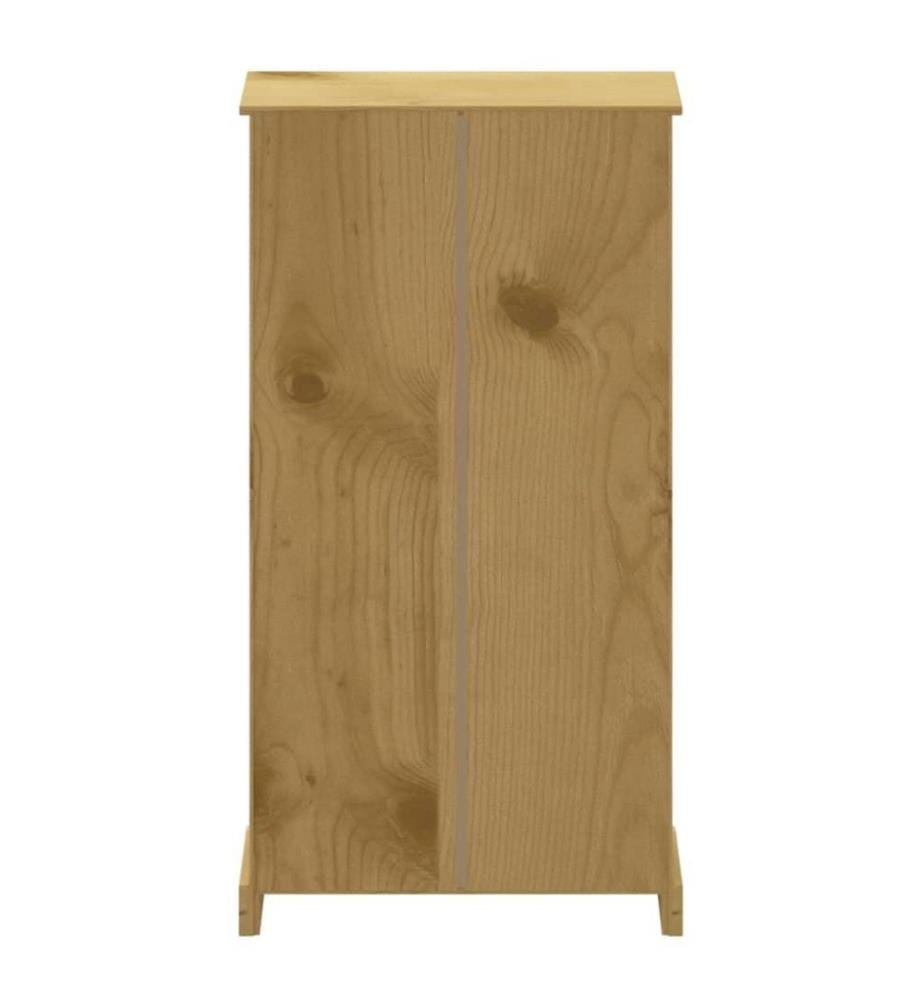 Bücherschrank 4 Fächer Mexiko-Stil Kiefernholz 81x29x150 cm
