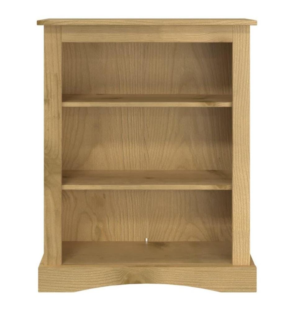 Bücherschrank 3 Fächer Mexiko-Stil Kiefernholz 81x29x100 cm