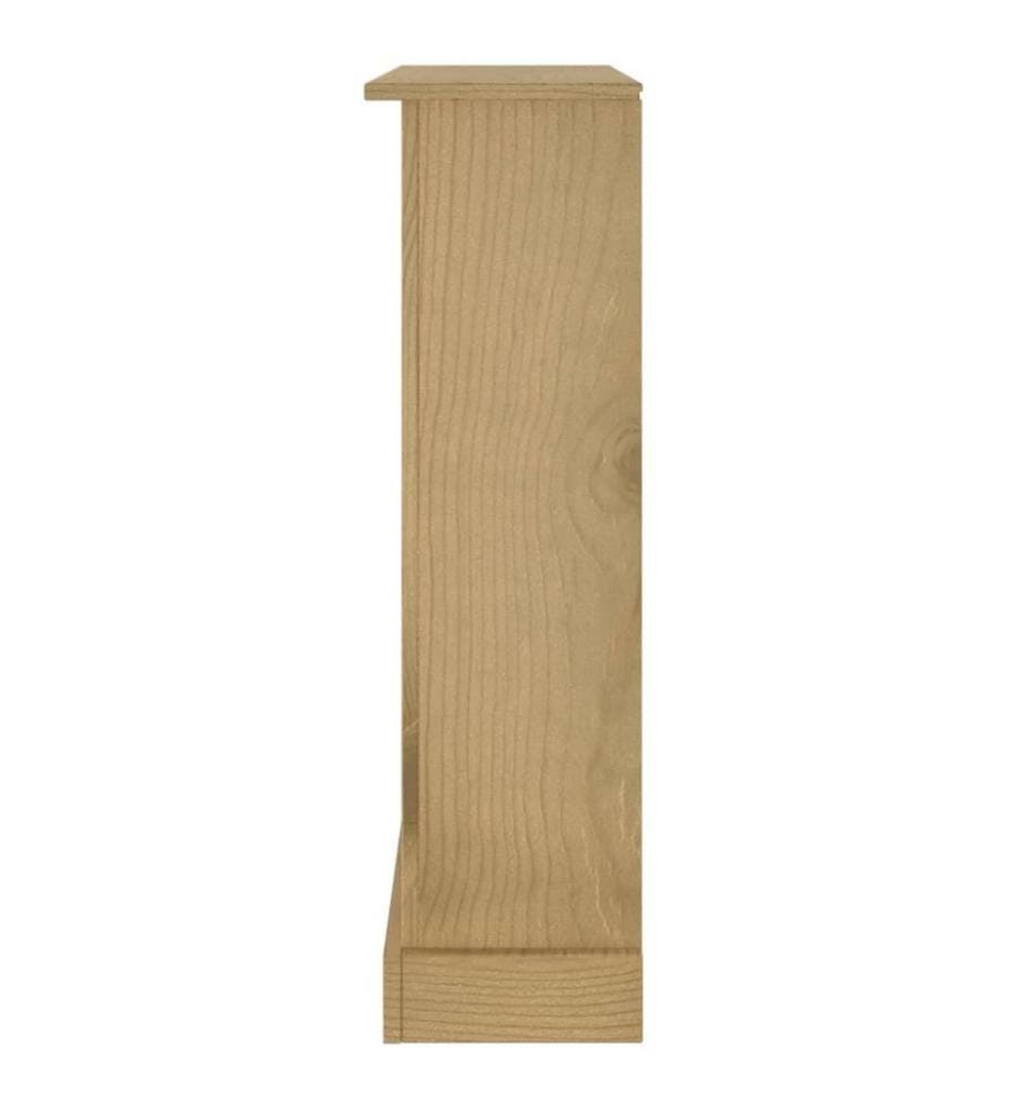Bücherschrank 3 Fächer Mexiko-Stil Kiefernholz 81x29x100 cm