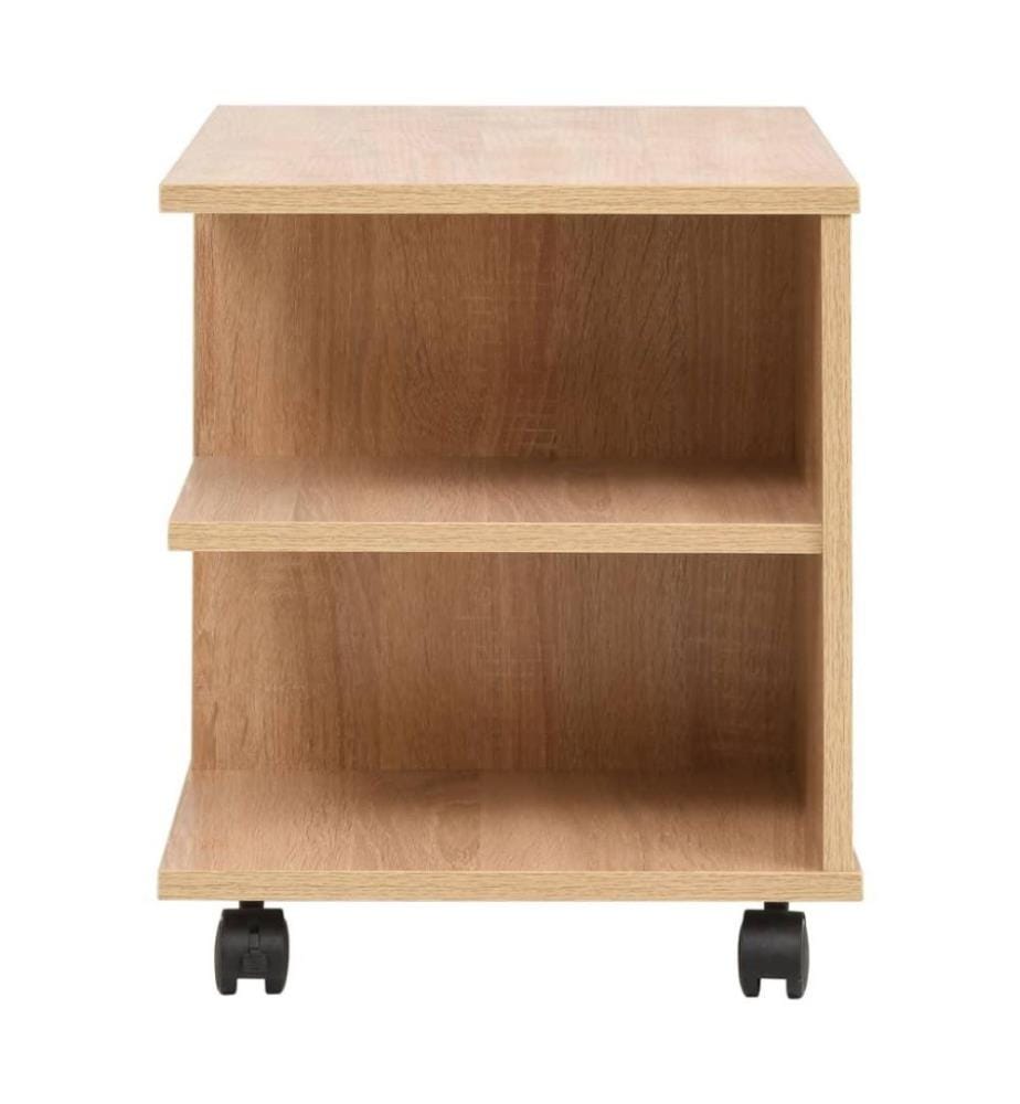 Beistelltisch mit Rollen 50×35×42 cm Eichenbraun