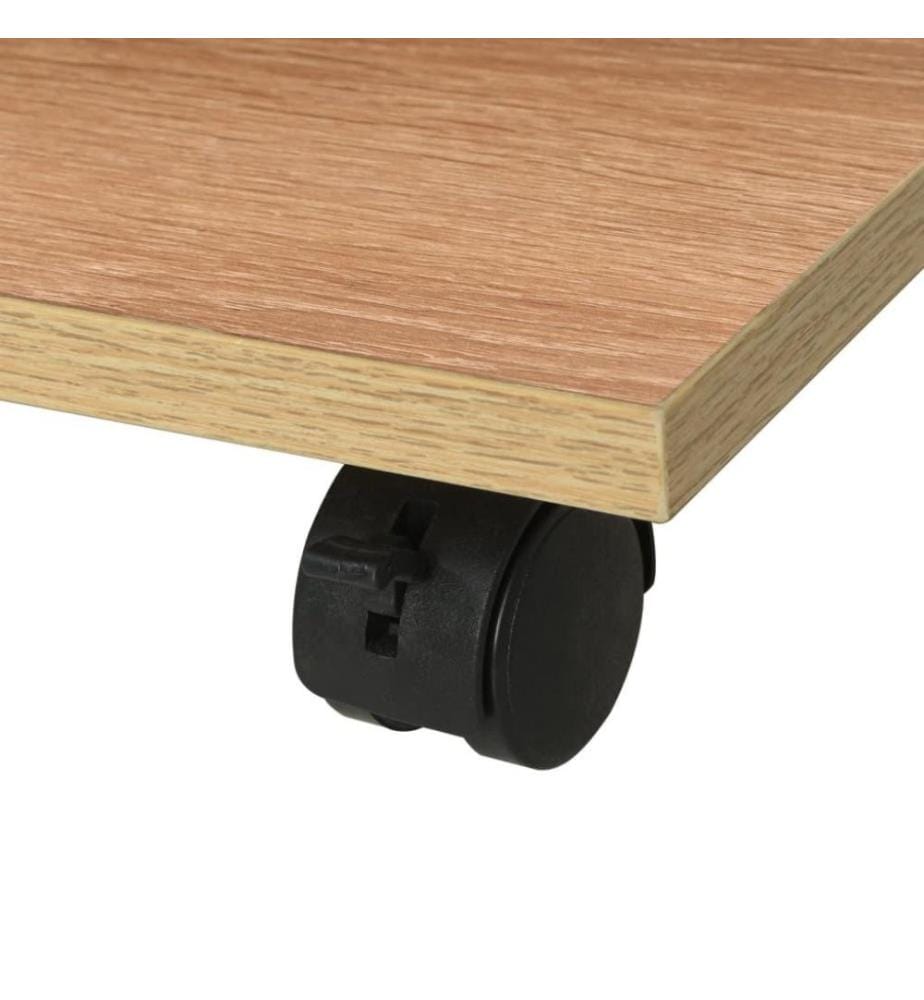 Beistelltisch mit Rollen 50×35×42 cm Eichenbraun