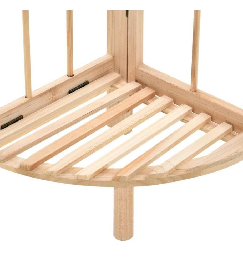Étagère d'angle Bois de cèdre 27 x 27 x 110 cm