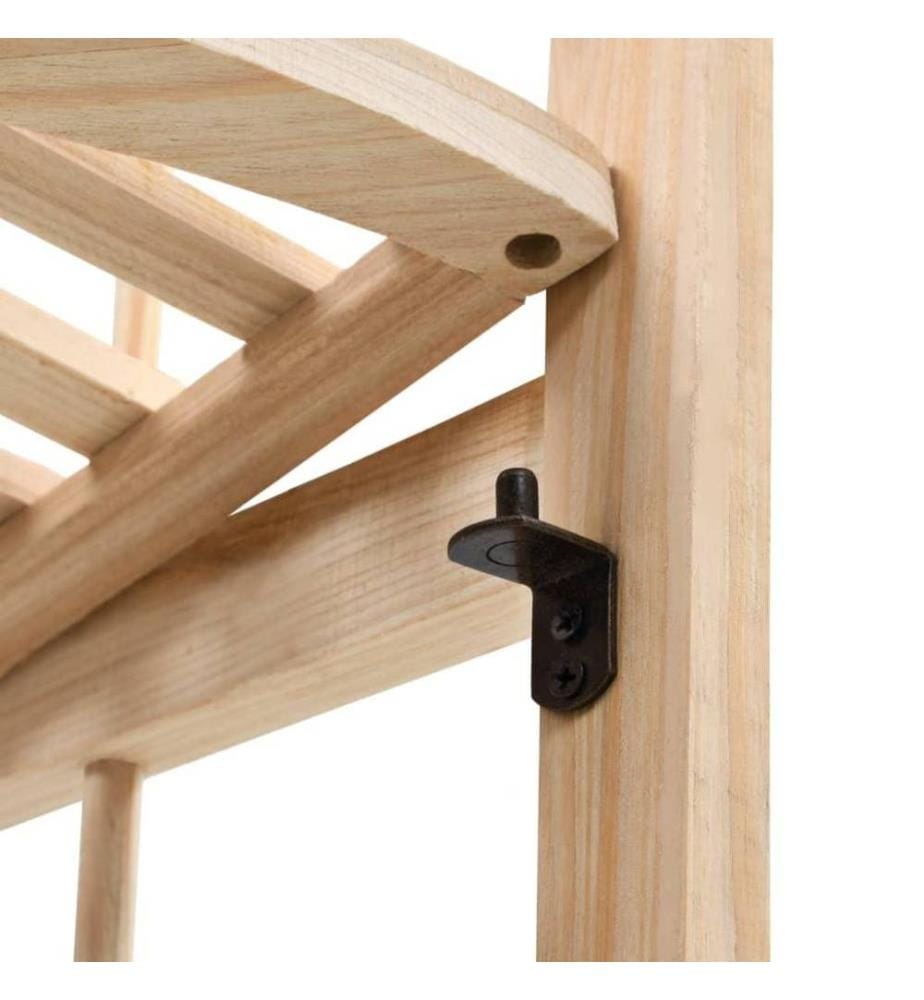 Étagère d'angle Bois de cèdre 27 x 27 x 110 cm