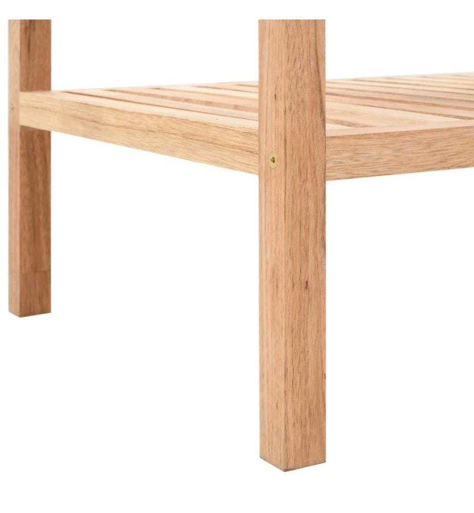 Étagère de salle de bain Bois de noyer massif 100 x 40 x 65 cm