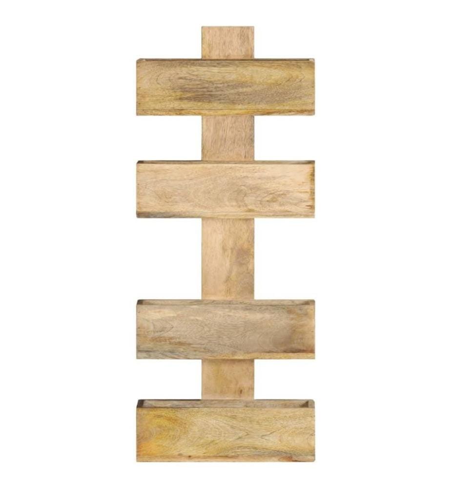 Wand-Zeitschriftenständer 30 x 11 x 72 cm Massivholz Mango